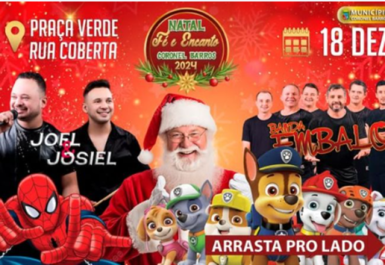 Evento natalino encanta comunidade de Coronel Barros