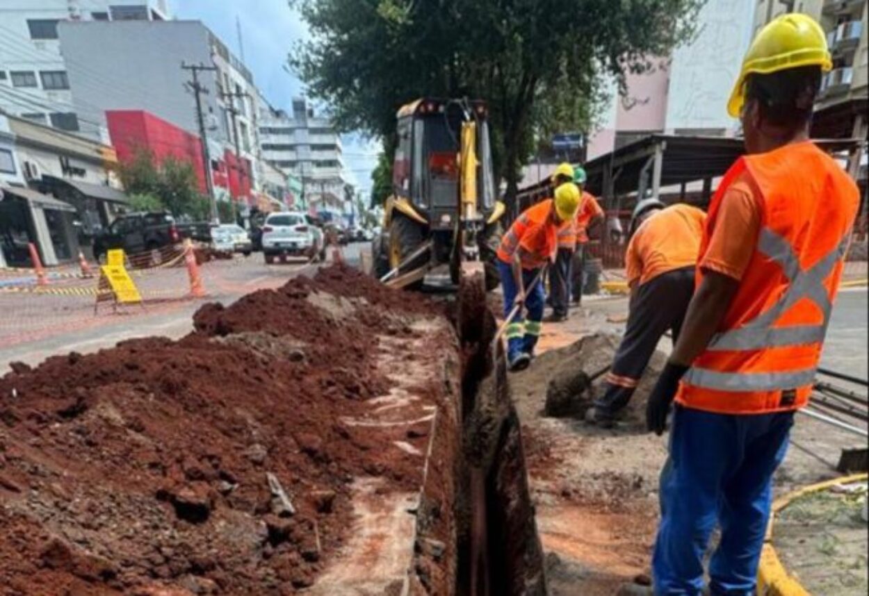 Ijuí avança nas obras de saneamento básico Ijuí avança nas obras de saneamento básico