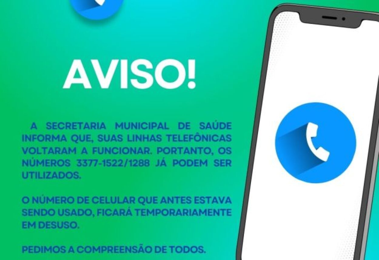 Informação sobre número de telefone