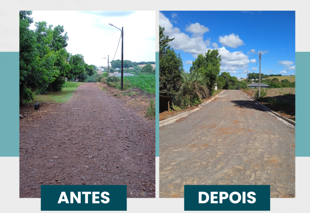 Concluída obra de calçamento na Rua Santo Foguesatto Concluída obra de calçamento na Rua Santo Foguesatto