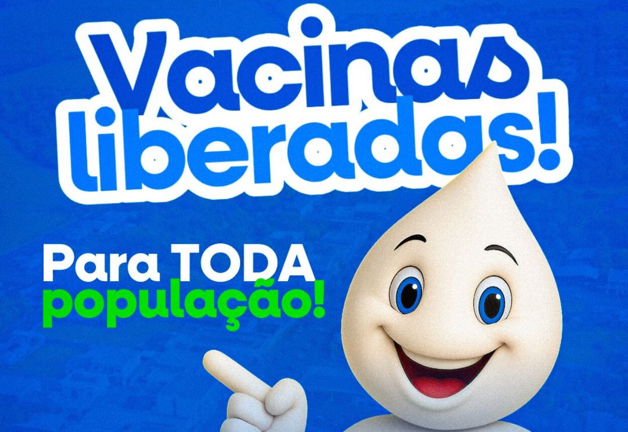A vacina da gripe agora está liberada para toda a população acima de 6 meses de idade!