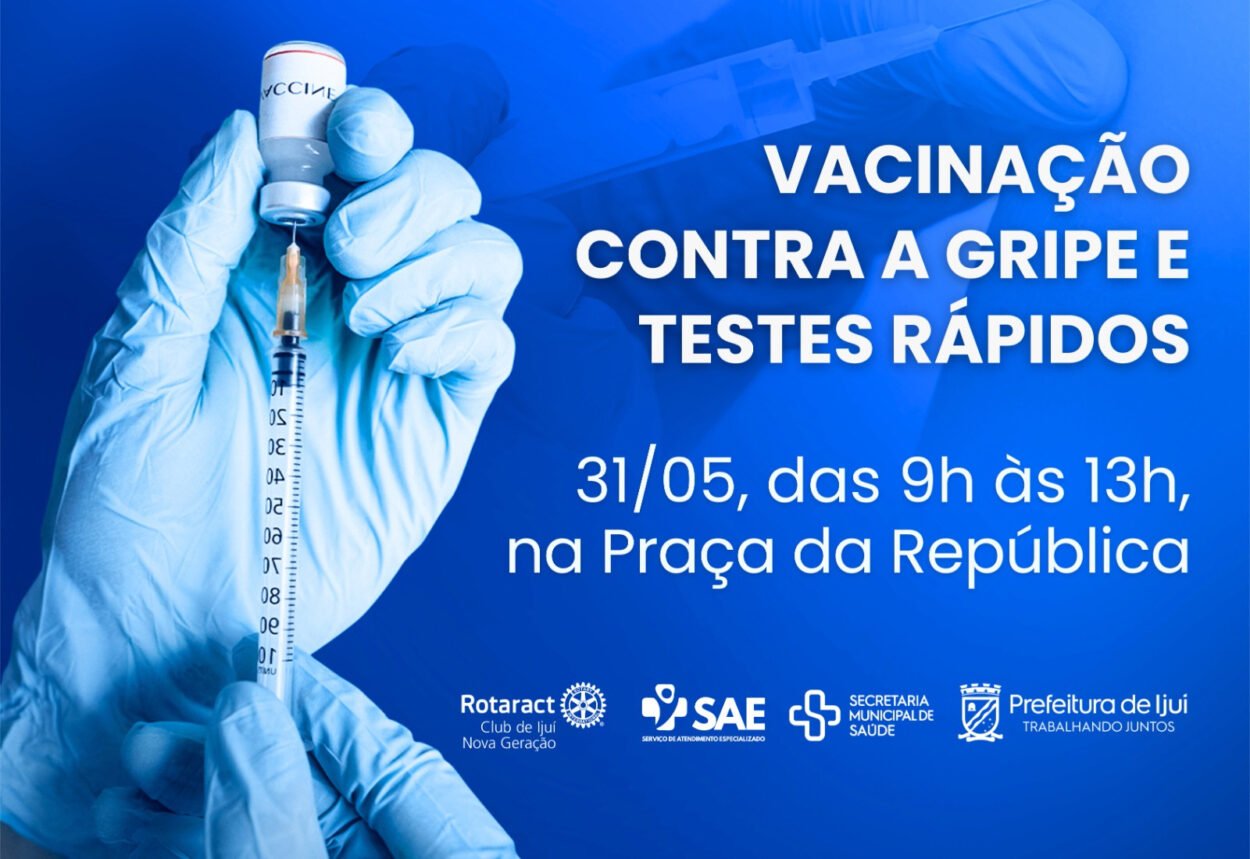 SMS realizará Mutirão de Vacinação e Testes Rápidos