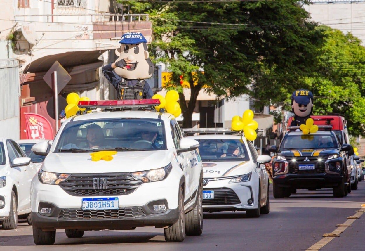 Smodutran e Coordenadoria de Trânsito promovem Carreata do Maio Amarelo